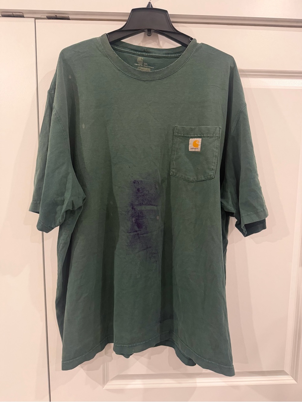 Carhartt Men’s Pocket T-Shirt in Forest Green